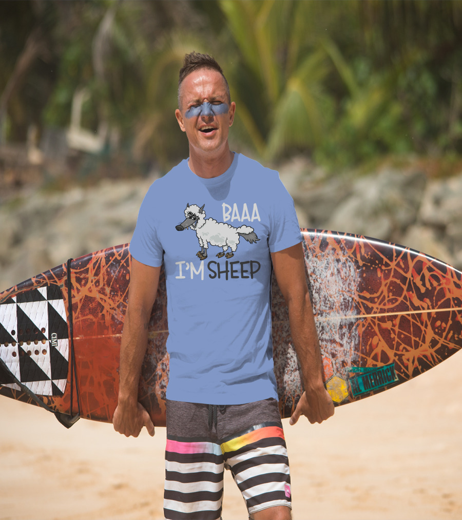 Baaa I'm A Sheep Funny Cartoon T-Shirt