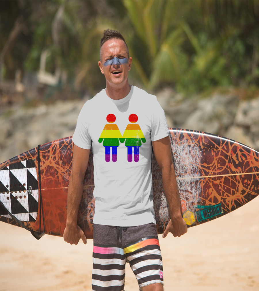 Love Is Love No Matter Lesbian Pride Rainbow Couple T-Shirt