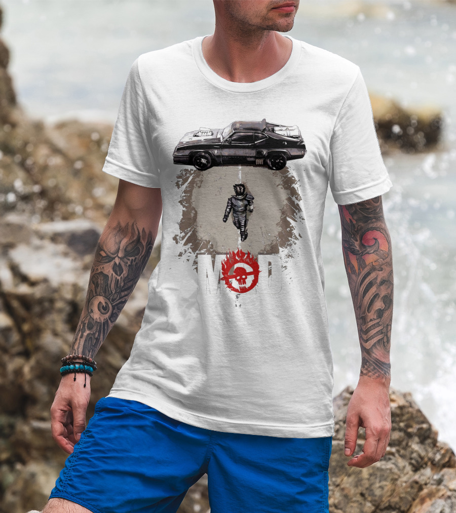 MDMX Mad Max Road Warrior Car Skull T-Shirt