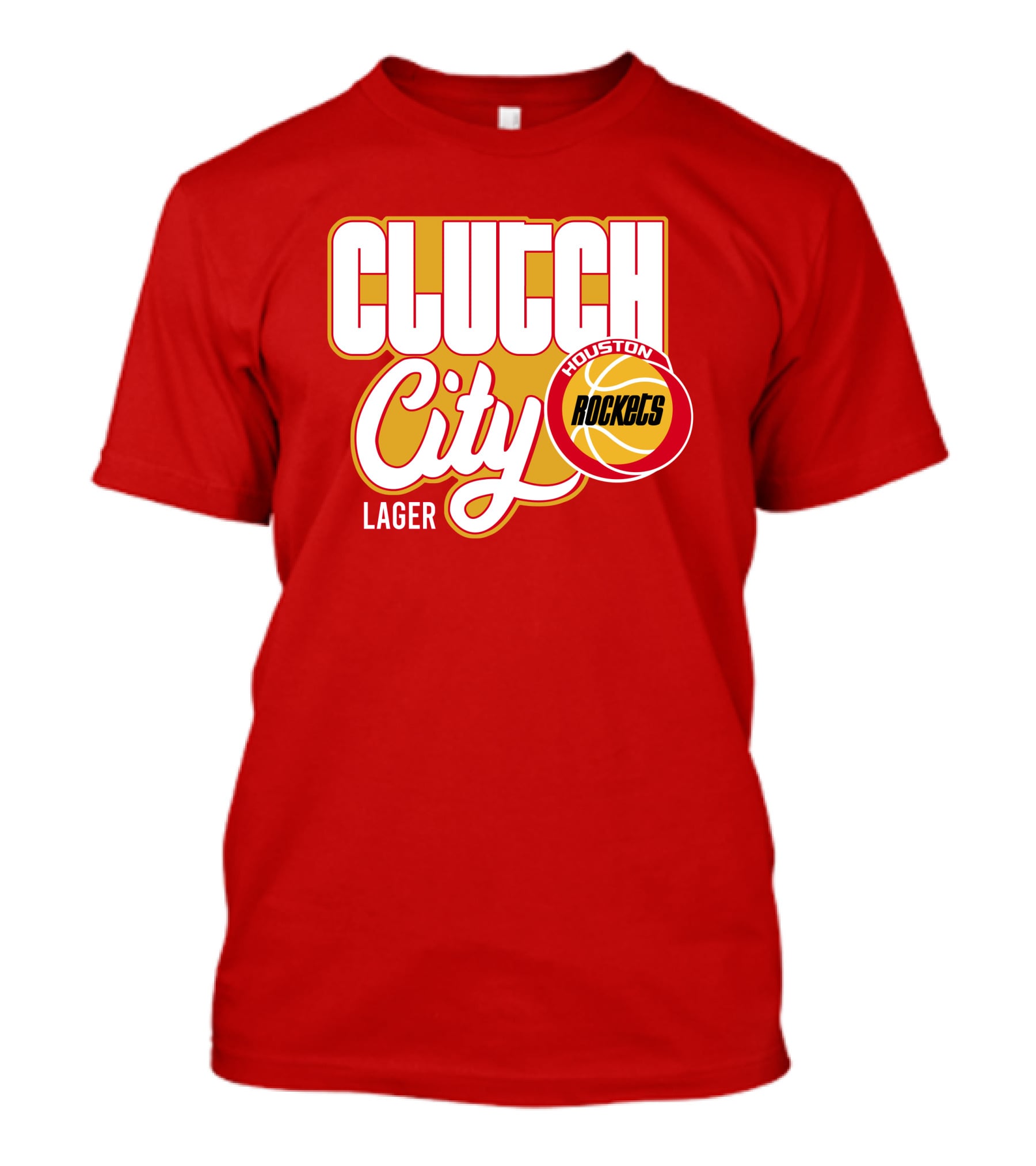 Houston Rockets Clutch City Lager Basketball Vernon Maxwell T-Shirt
