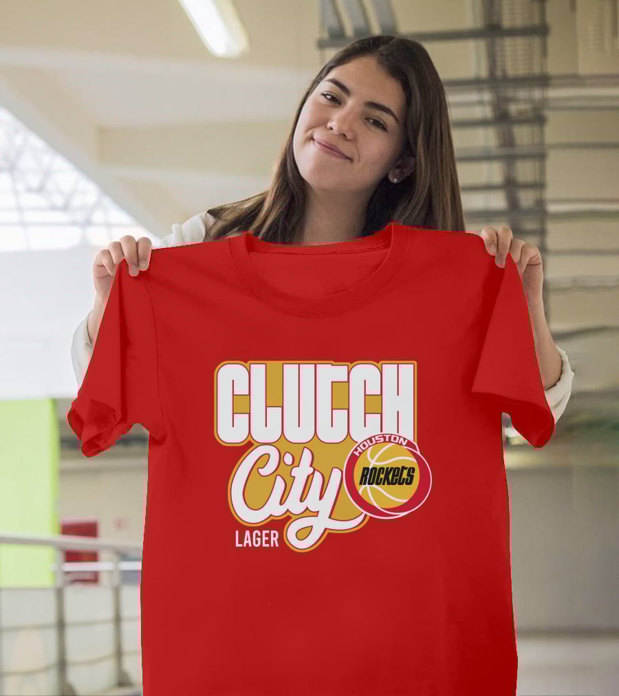 Houston Rockets Clutch City Lager Basketball Vernon Maxwell T-Shirt
