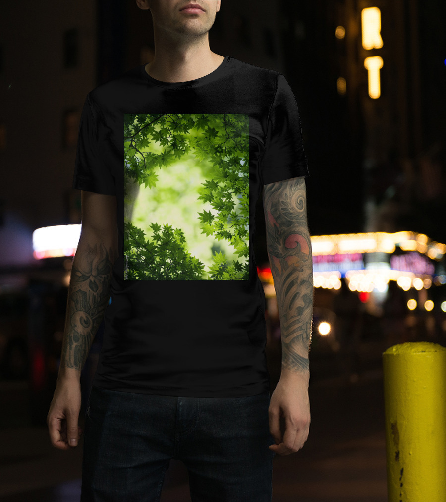 Short Lush Green Canopy Leaves T-Shirt