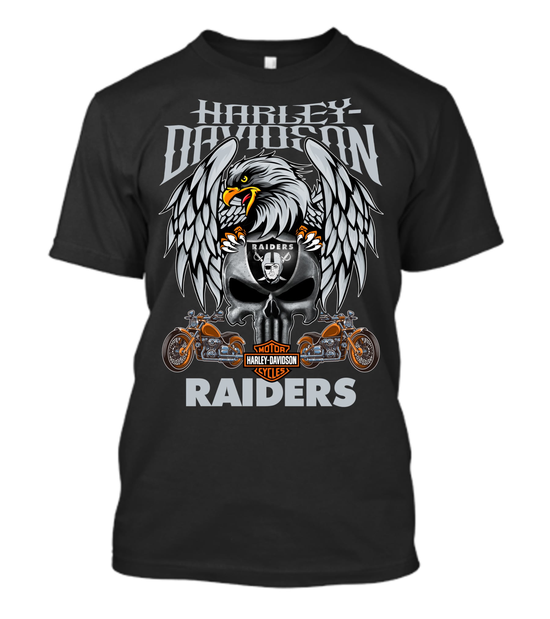 Harley Davidson Motor Raiders Las Vegas Raiders T-Shirt