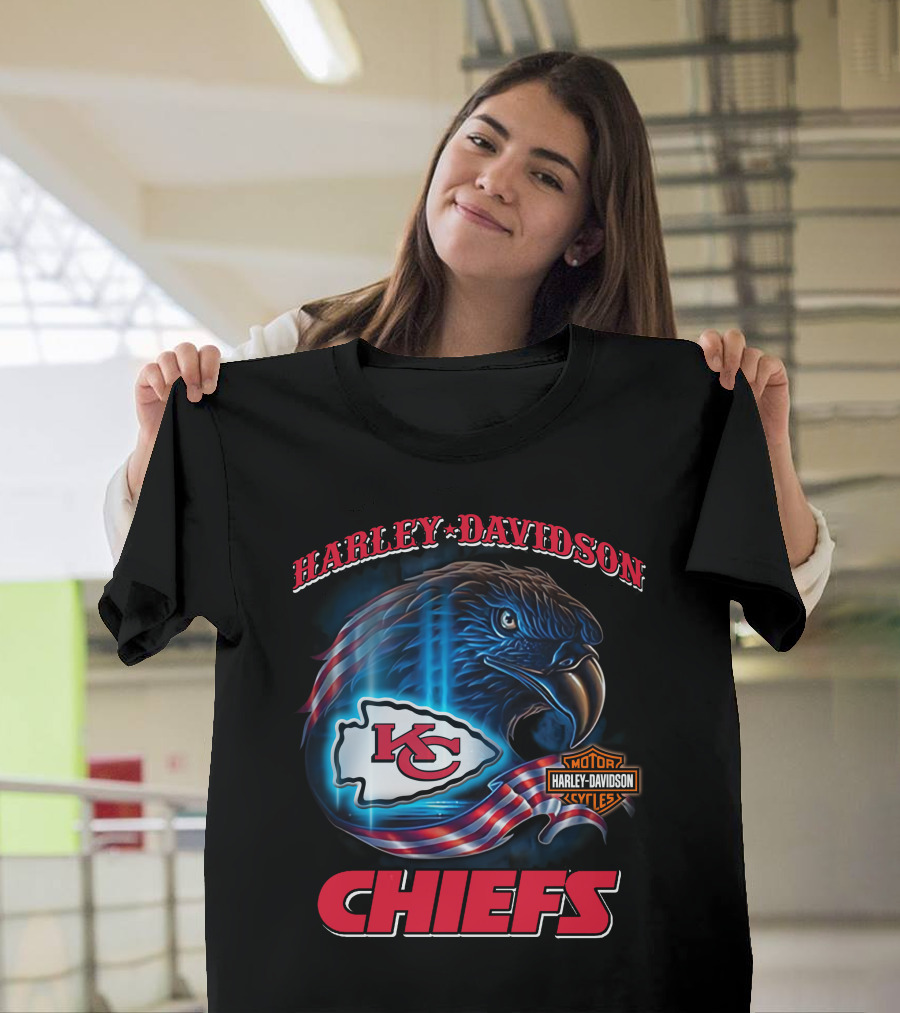Harley Davidson Kansas City Chiefs Eagle T-Shirt