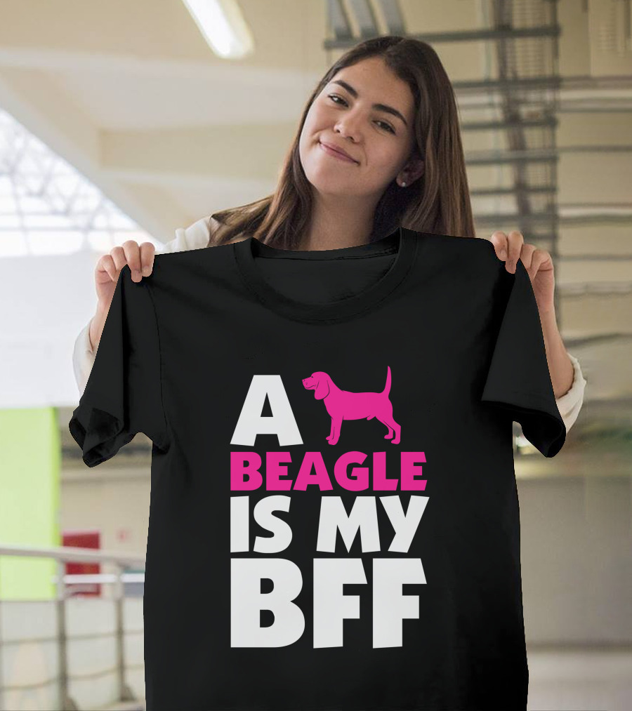 A Beagle Is My BFF with Pink Dog T-Shirt