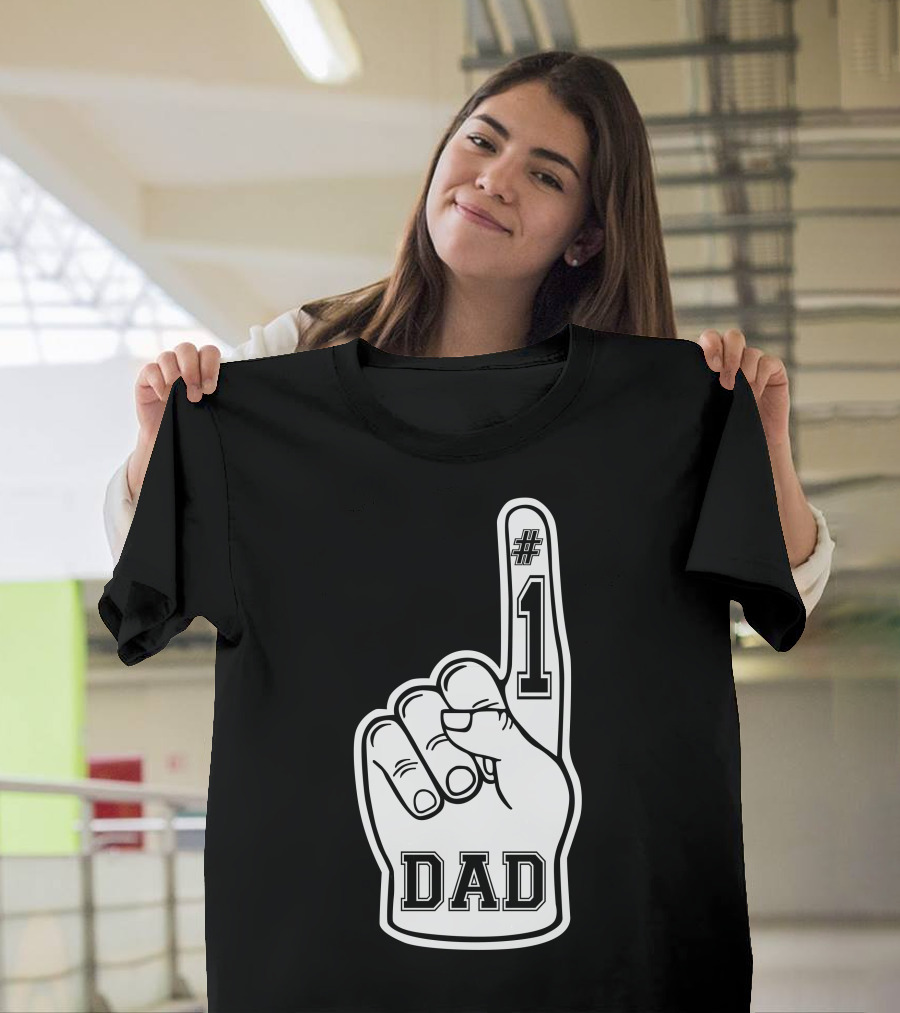 1 Dad Foam Finger T-Shirt