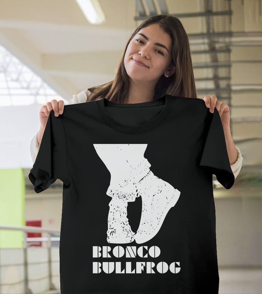 Bronco Bullfrog Classic British Cult Film Fashion Footwear T-Shirt