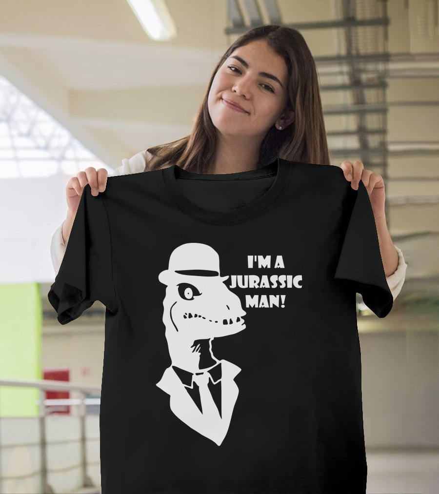 I'm A Jurassic Man Dinosaur in Suit and Hat T-Shirt