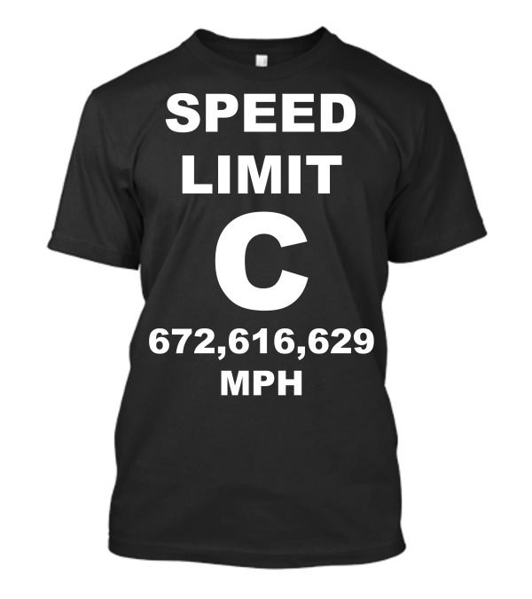 SPEED LIMIT C 672,616,629 MPH T-Shirt
