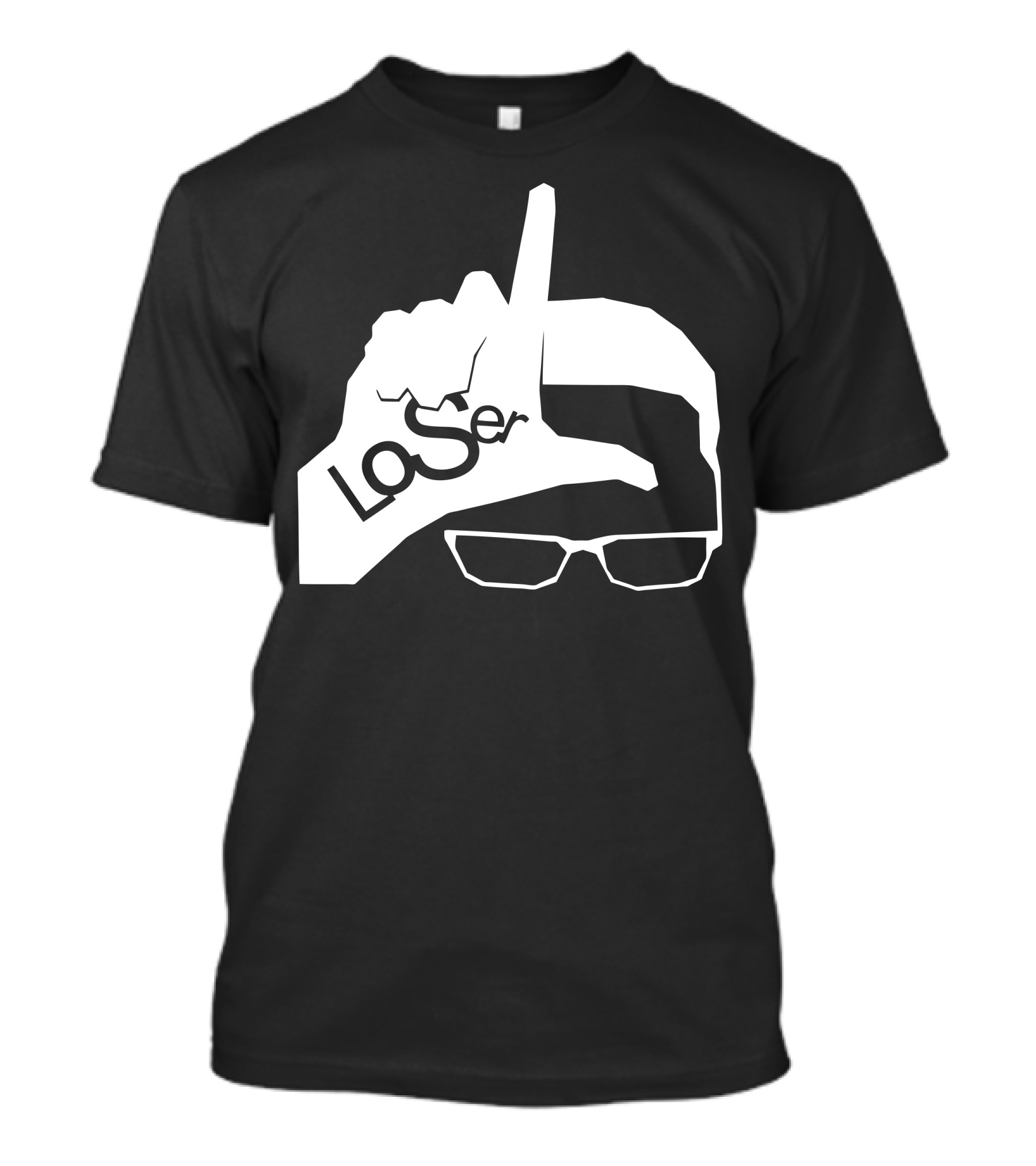 LoSer Hand Gesture With Glasses T-Shirt