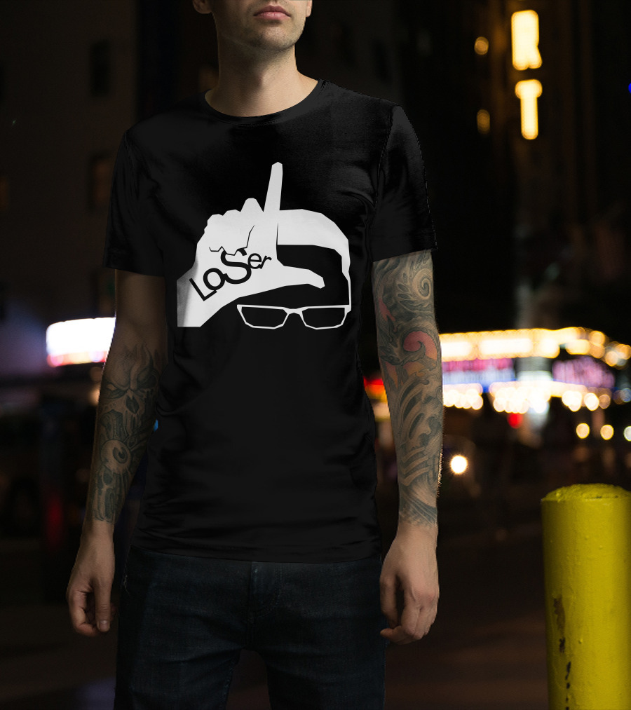 LoSer Hand Gesture With Glasses T-Shirt
