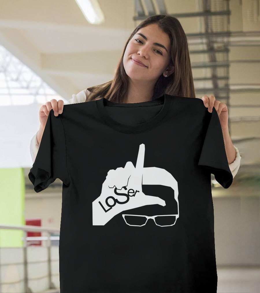 LoSer Hand Gesture With Glasses T-Shirt