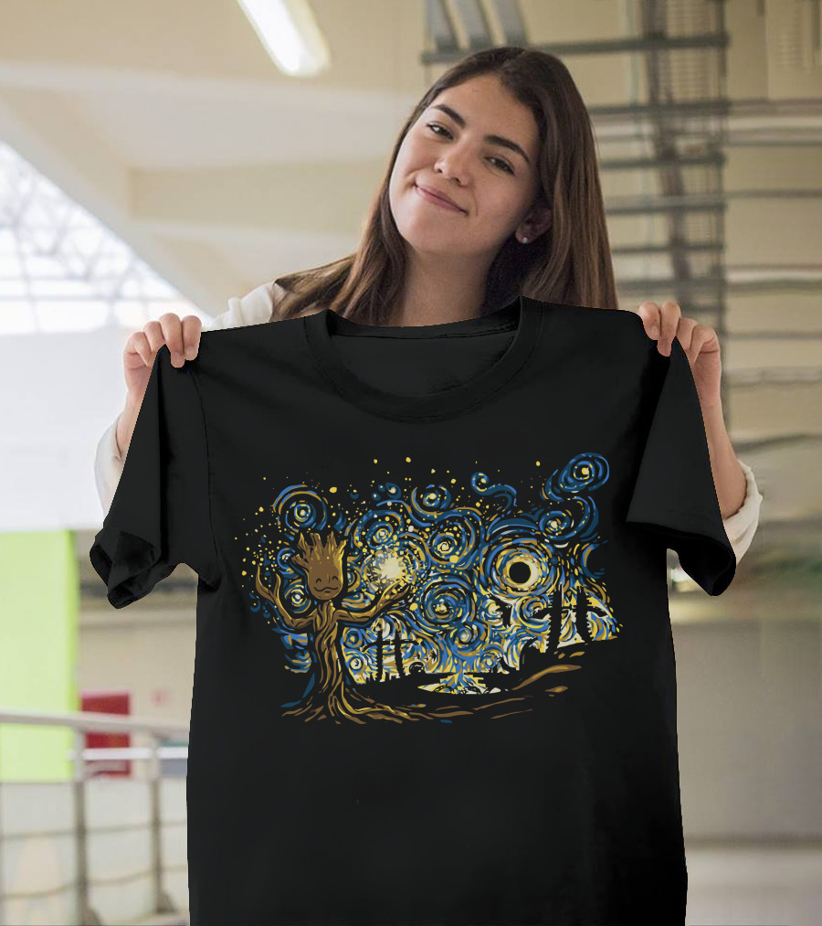 Vincent Van Groot Starry Night Fusion T-Shirt