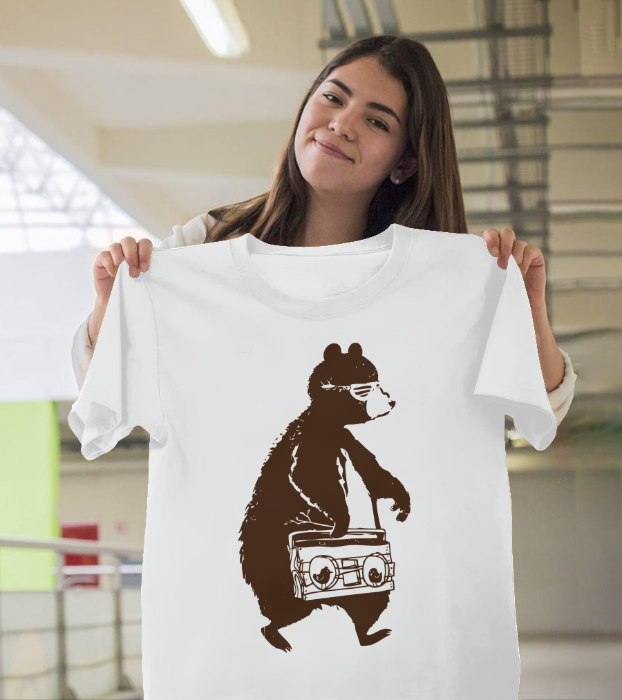 Bare Necessity Bear with Boombox T-Shirt