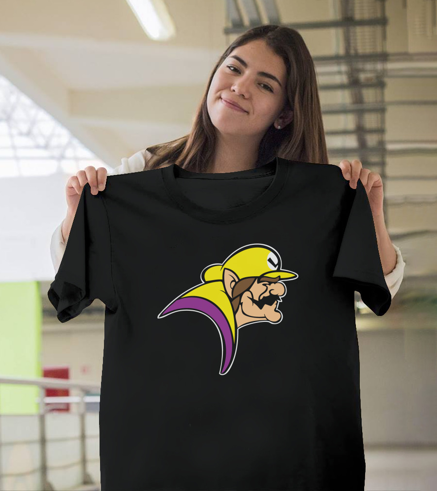 Land Bad Guys Wario Minnesota Vikings Mashup T-Shirt