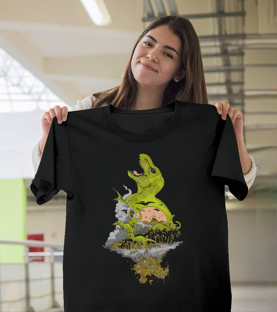 Dinosaurs Roaming Long Long Ago Before Century T-Shirt