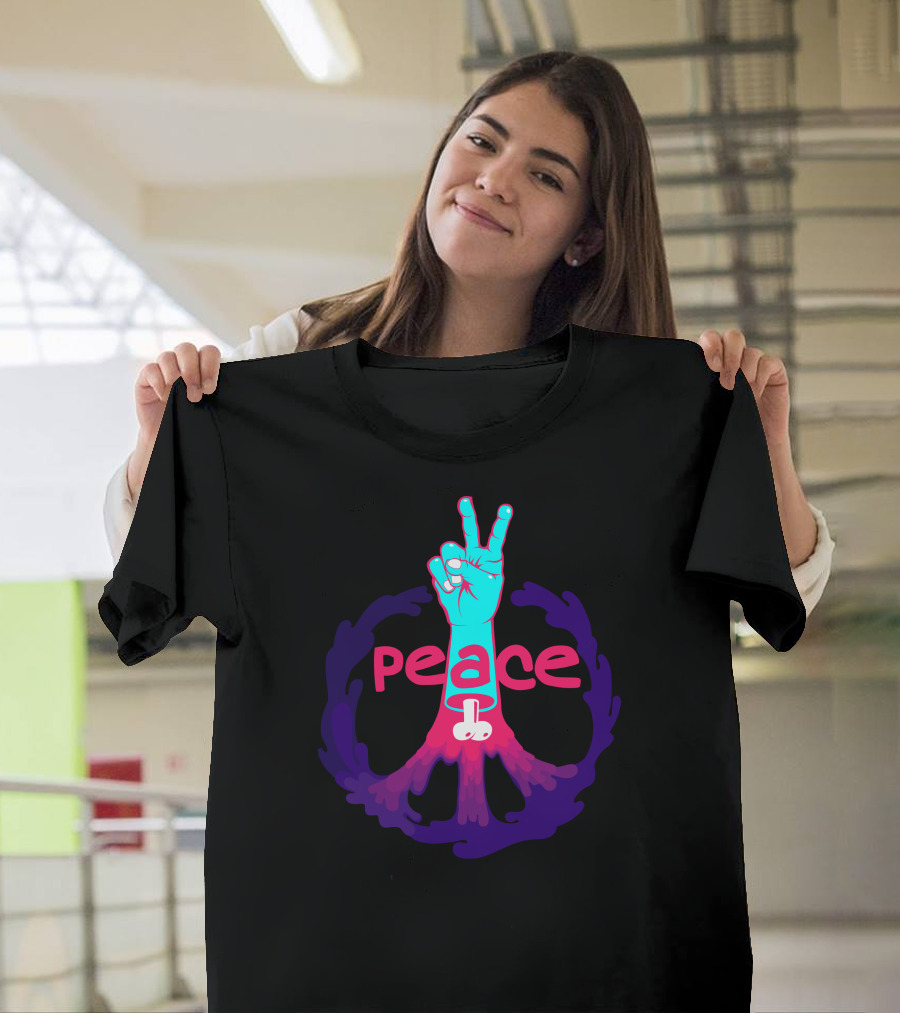 Peace Through Symbolic Victory Gesture T-Shirt