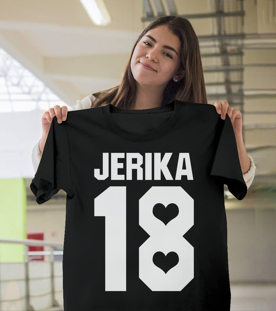 Jerika 18 Heart Numbers T-Shirt