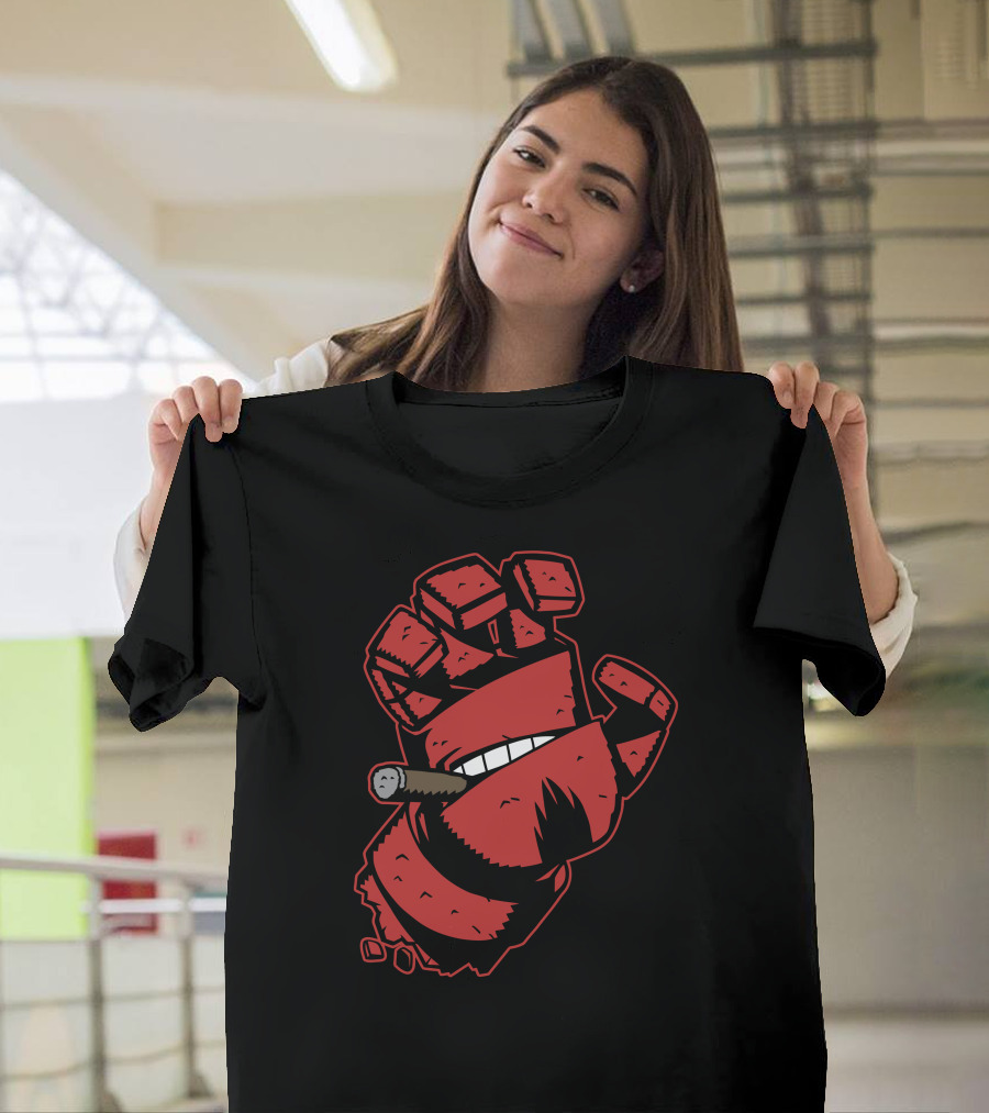 Screaming Doom Cigar-Fist T-Shirt