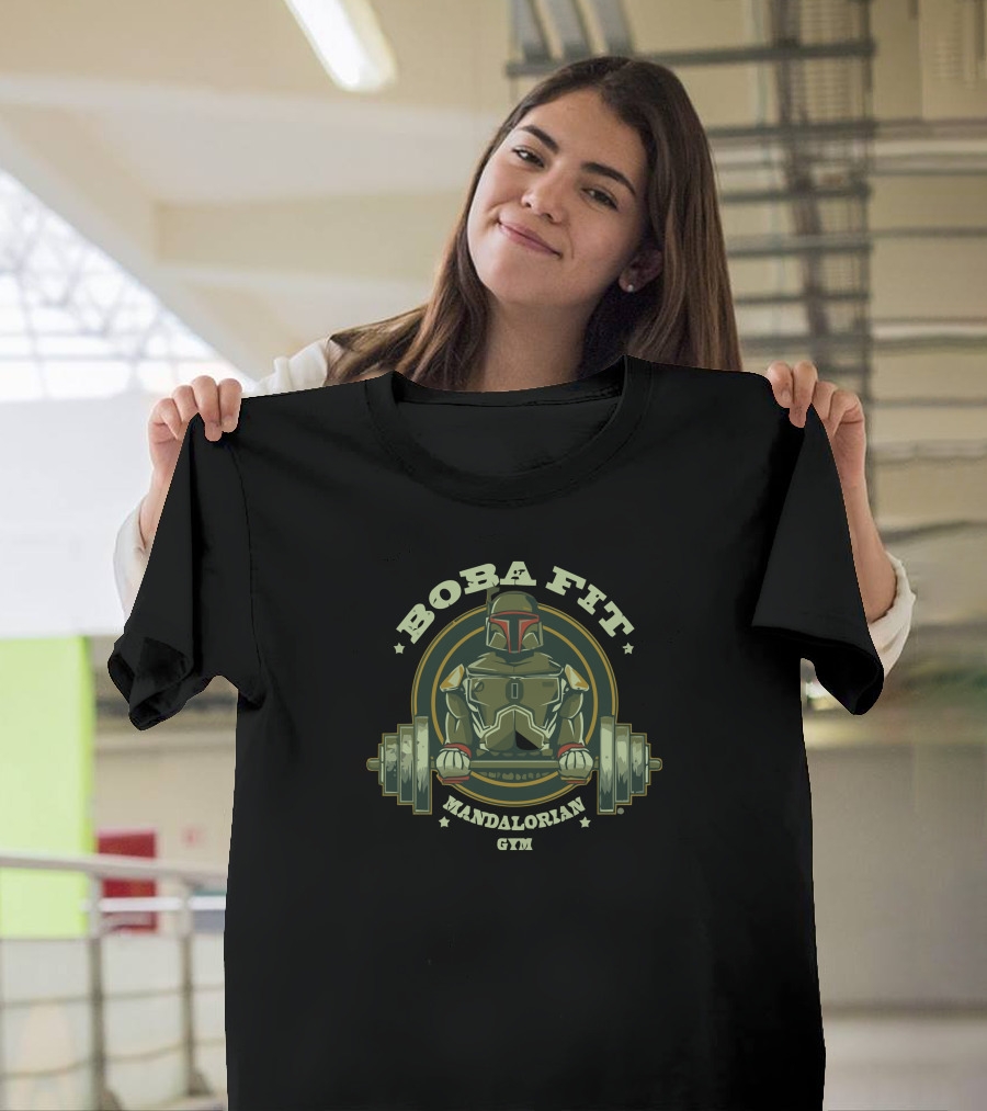 Boba Fit Mandalorian Gym T-Shirt