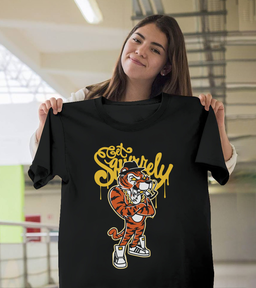 Get Squirrely Tiger Gangster T-Shirt