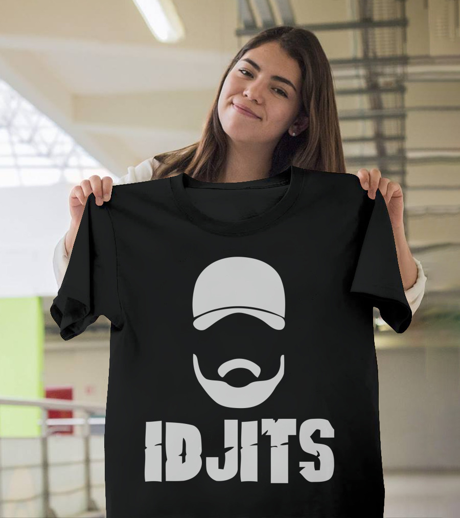 Idjits Trucker Hat Beard T-Shirt
