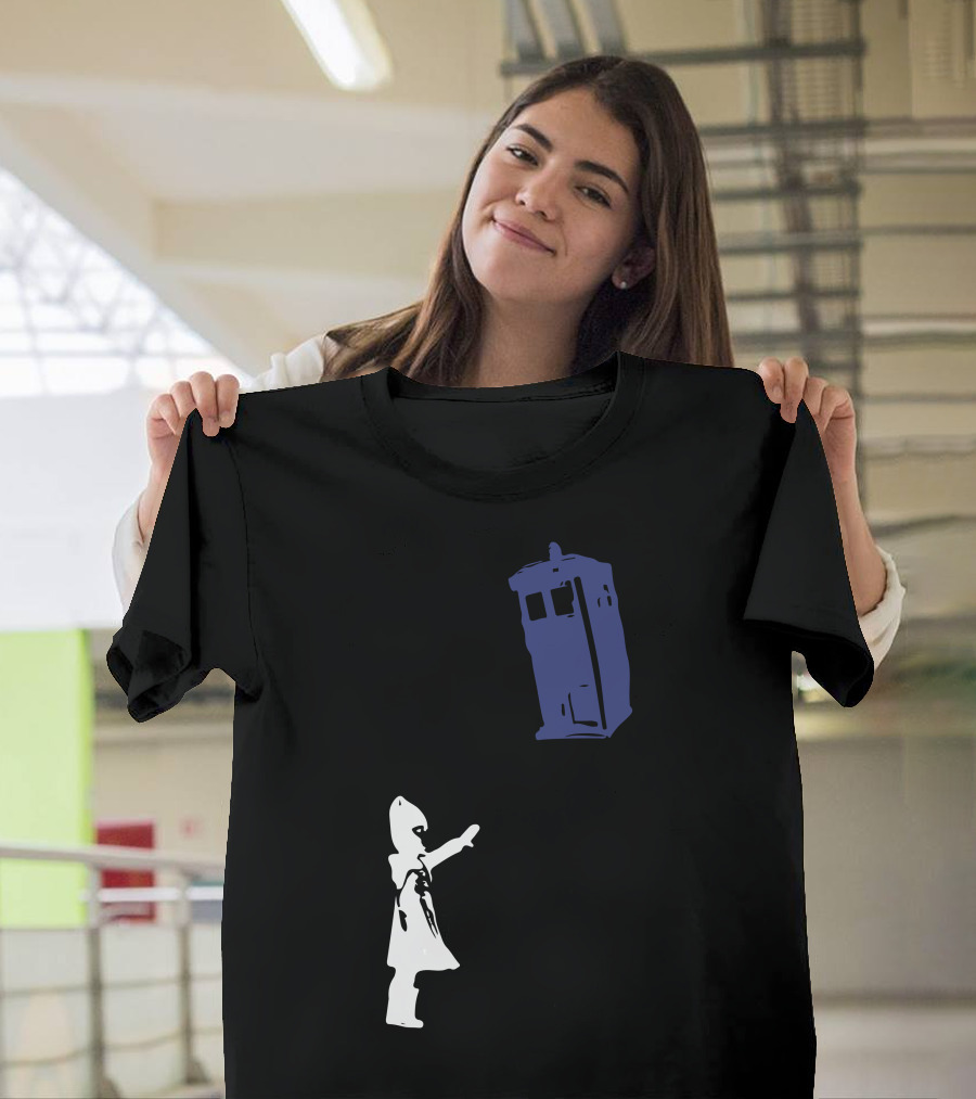 Stencil Doctor Who Tardis Child Iconic T-Shirt