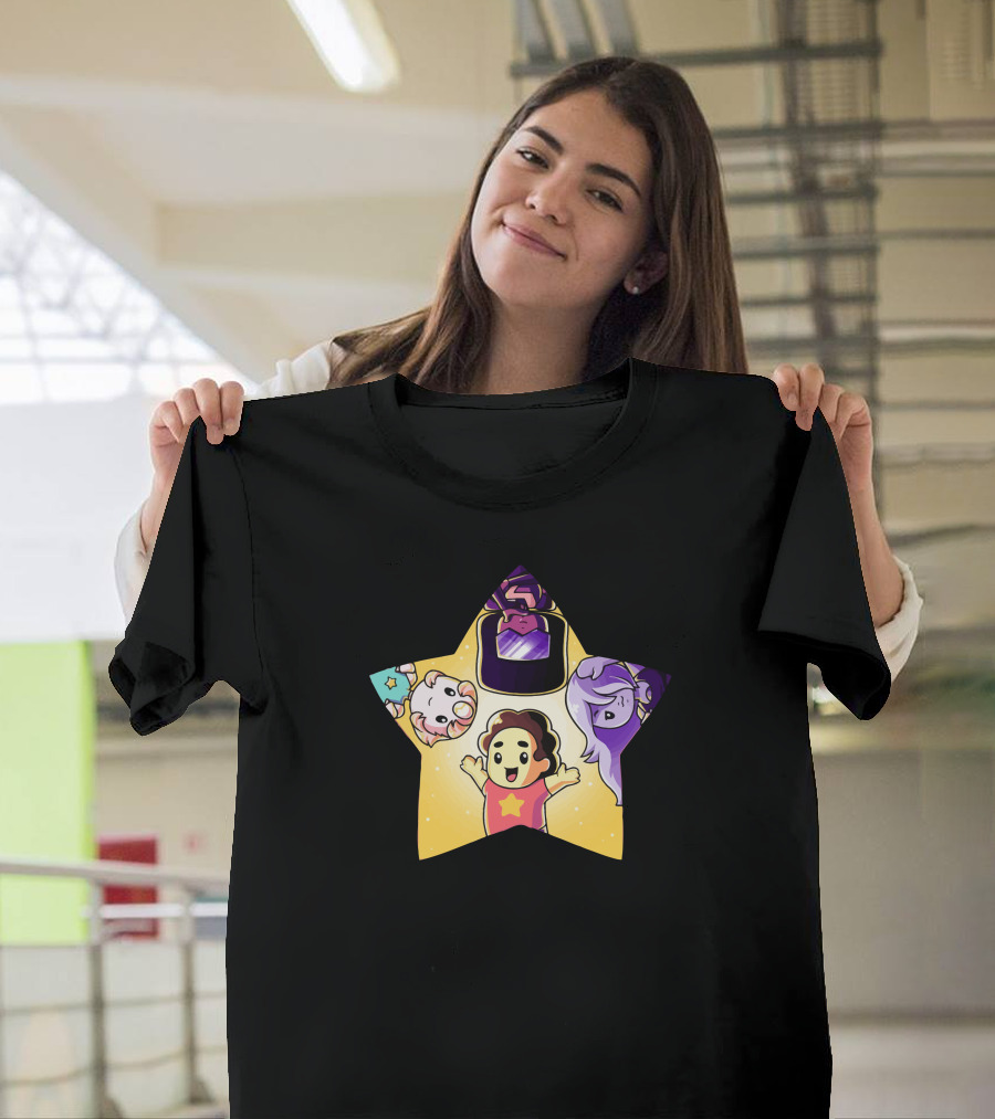 Steven Universe Crystal Gems Star Characters T-Shirt