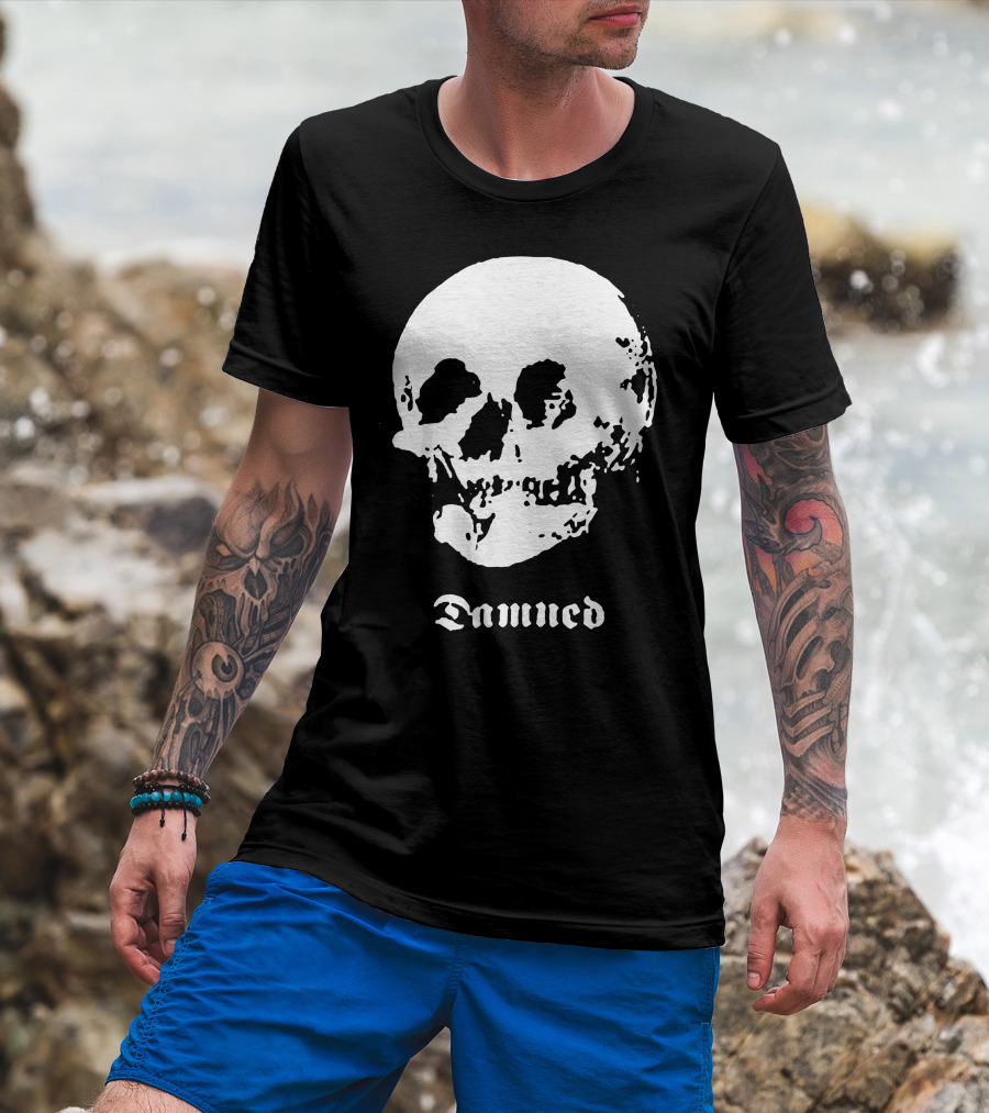 The Damned Skull Icon Stretcher Case Baby T-Shirt