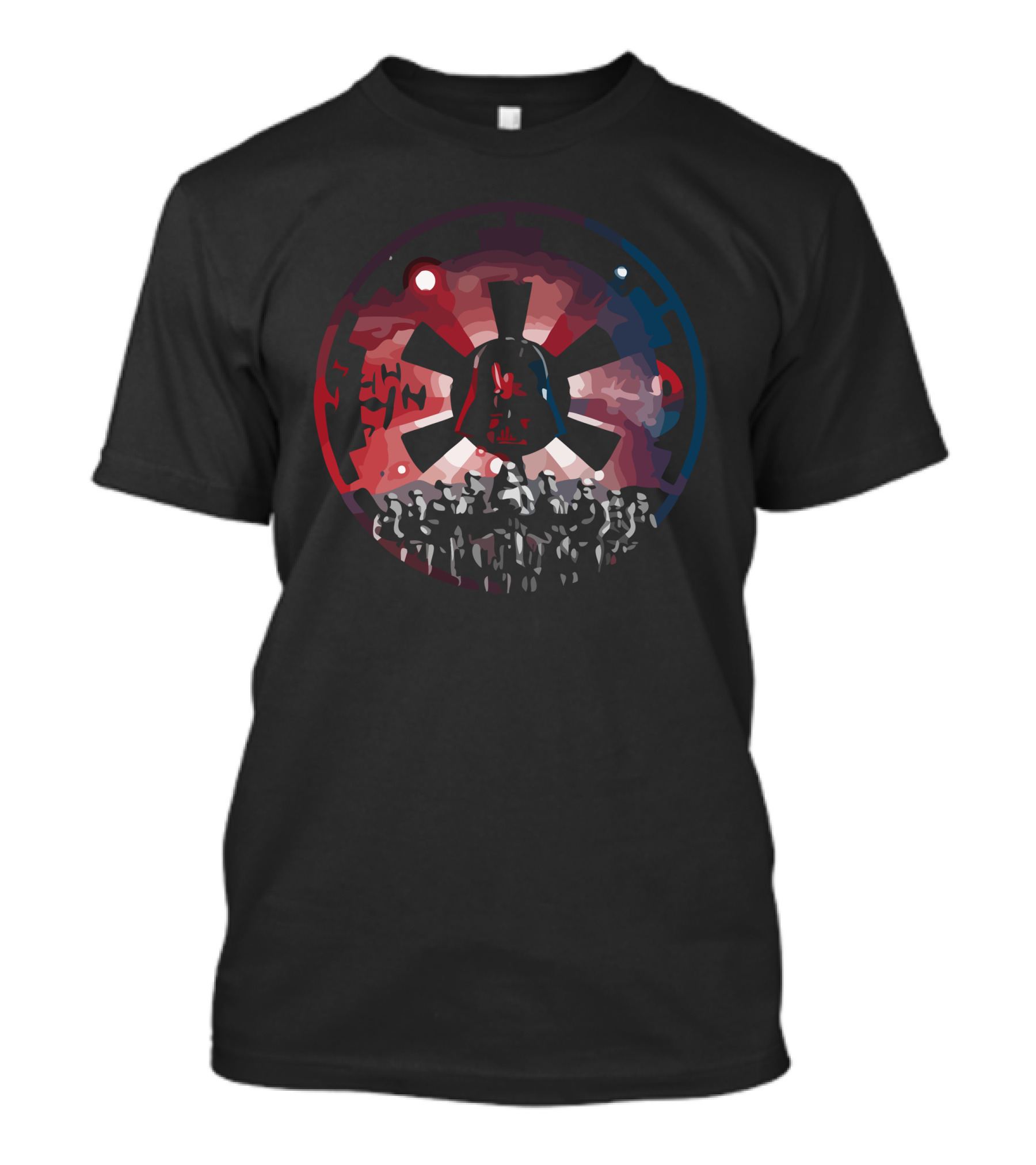 The Empire Rises Darth Vader Troopers Star Wars Badge T-Shirt