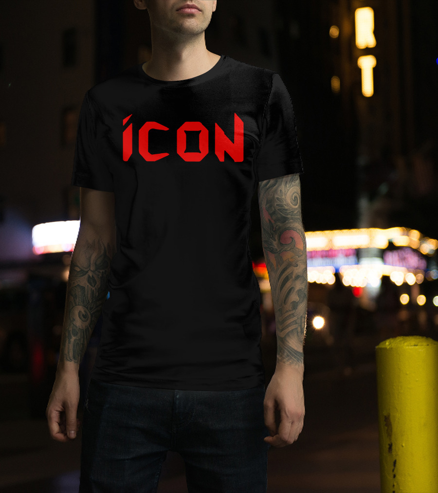 ICON Bold Red Lettering T-Shirt