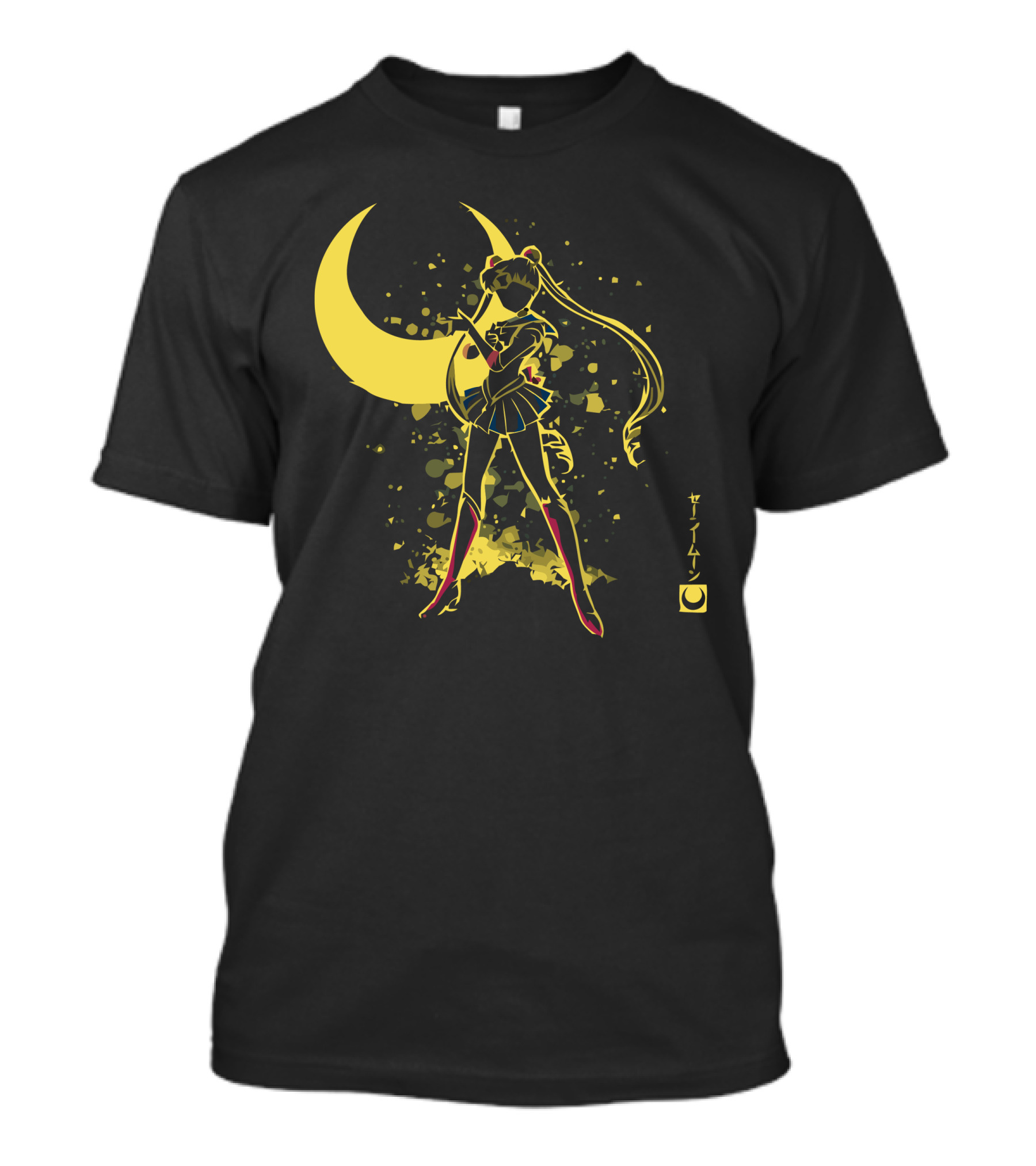 Sailor Moon Lunar Warrior Japanese Text T-Shirt