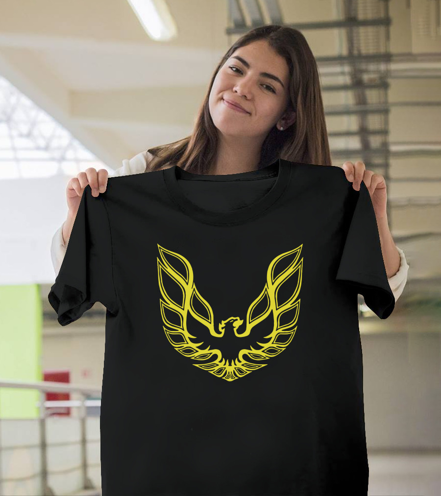 Pontiac Firebird Iconic Yellow Phoenix Emblem T-Shirt