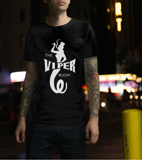 The Viper Room Silhouette Logo Smoking Woman T-Shirt