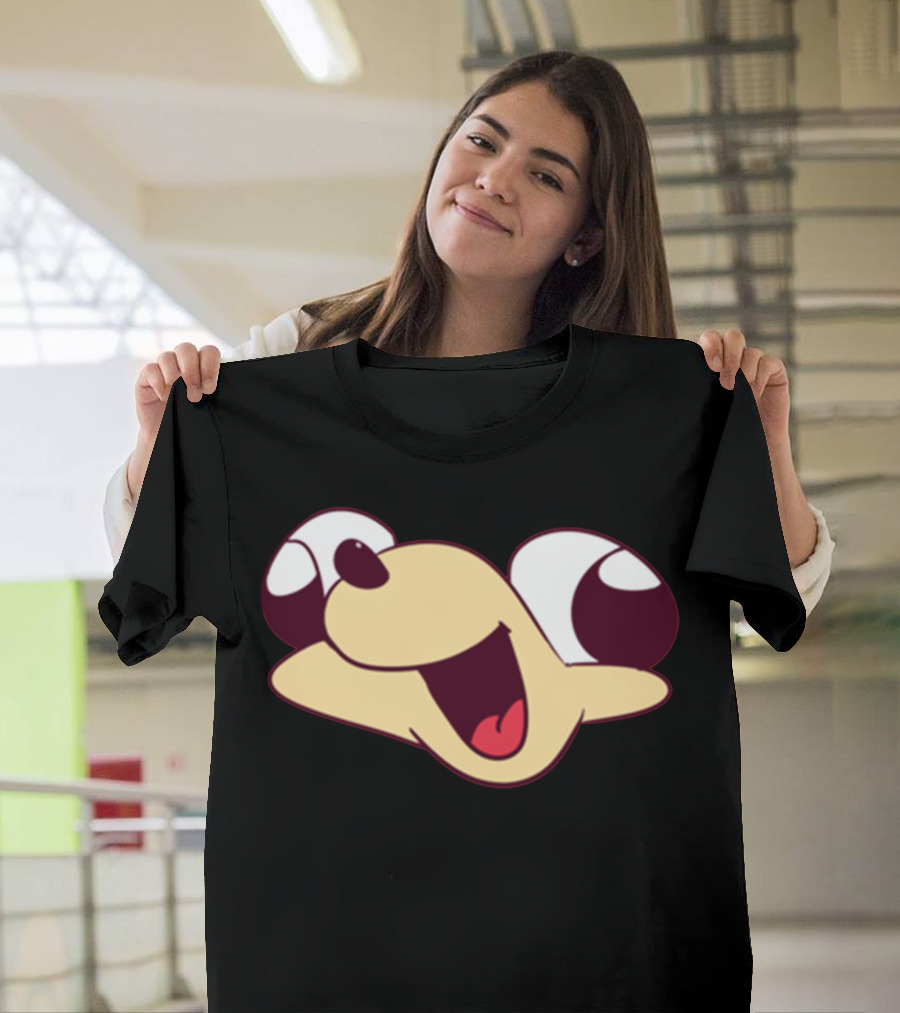 Ugandan Knuckles Meme Face Looking Up with Wide Eyes and Open Mouth T-Shirt