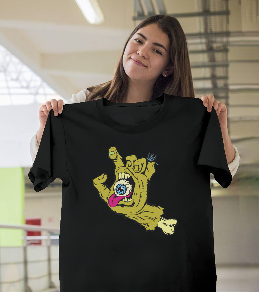 Screaming Hand with Eye and Tongue 'La Main Qui Hurle' T-Shirt