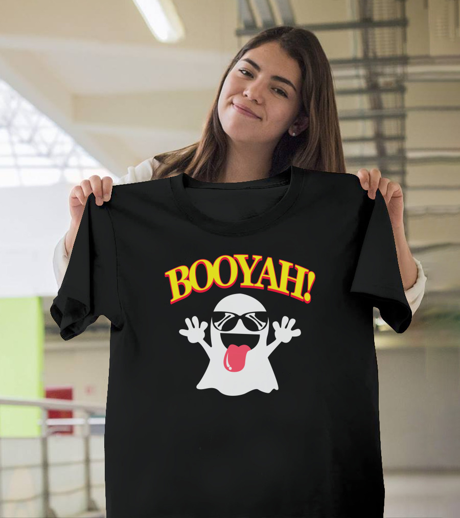 Booyah Ghost with Sunglasses and Tongue Out T-Shirt