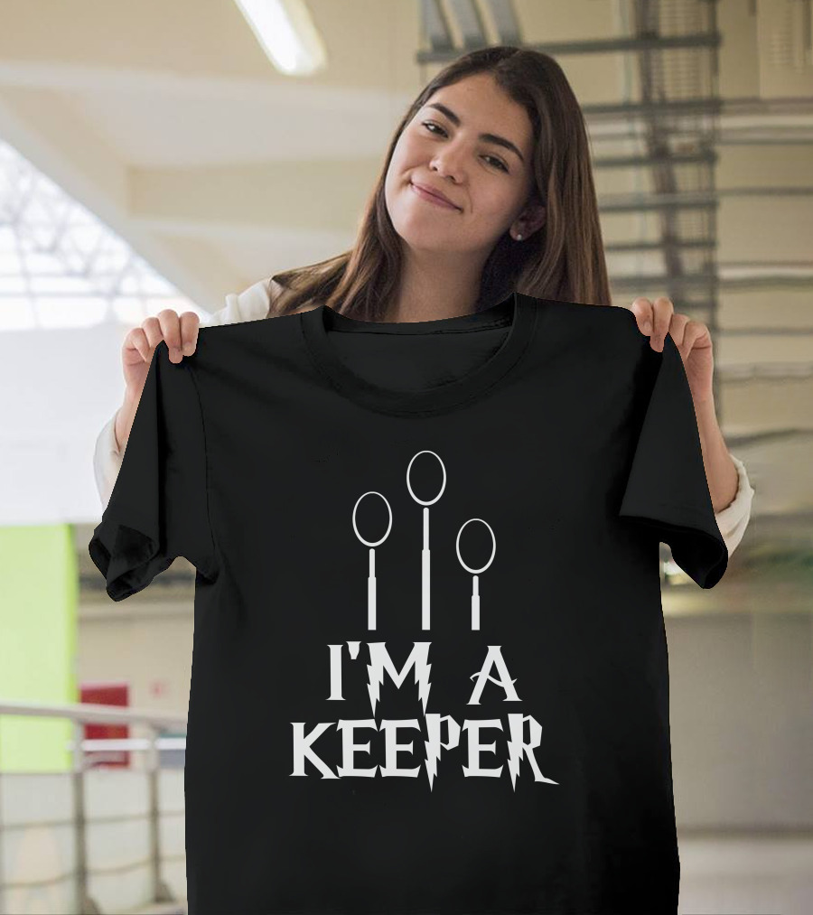 I'm A Keeper Quidditch Broomsticks Wizard Fan T-Shirt