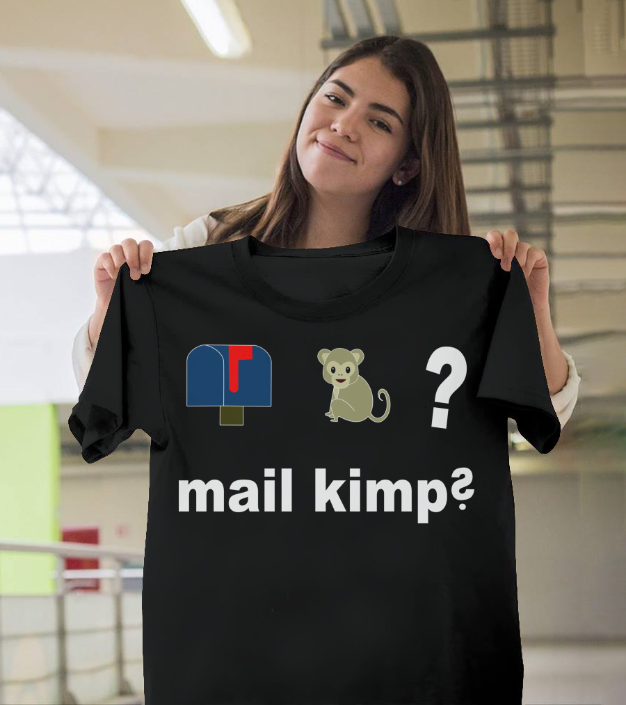 Mail Kimp Mailbox Monkey Question Mark T-Shirt