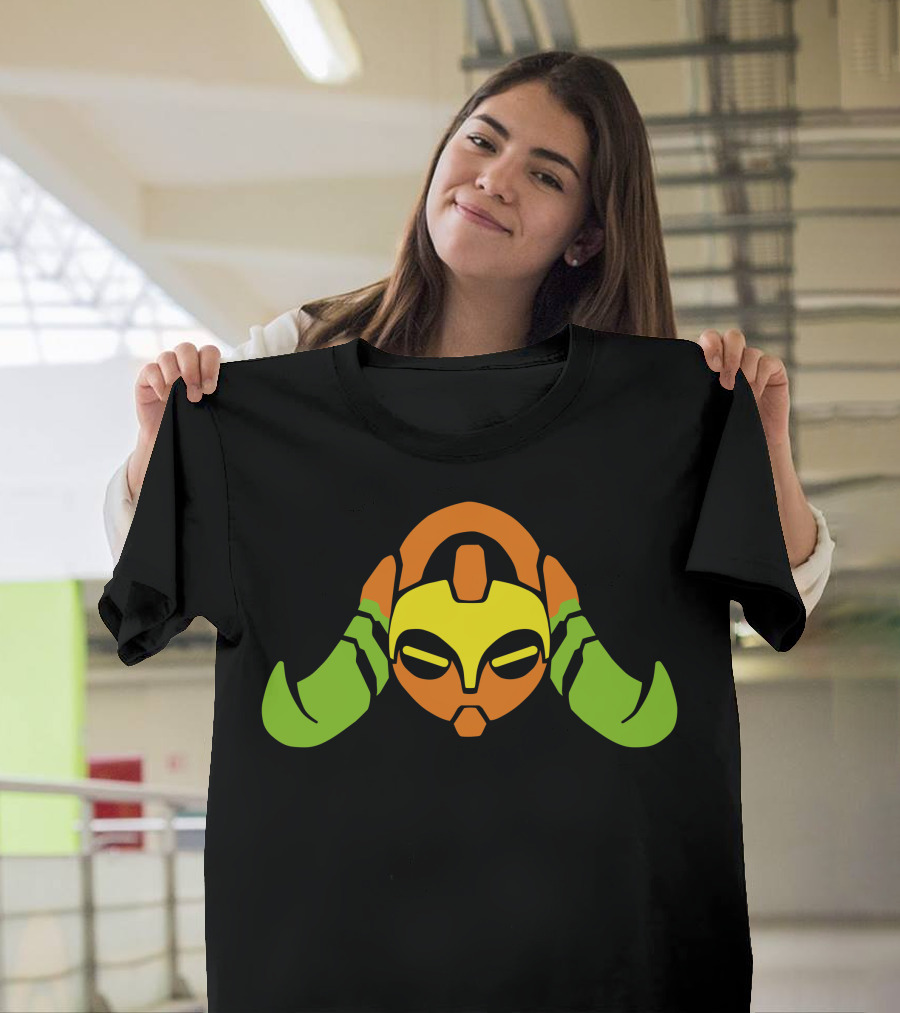Metroid Inspired Colorful Oris Varia Suit Helmet T-Shirt
