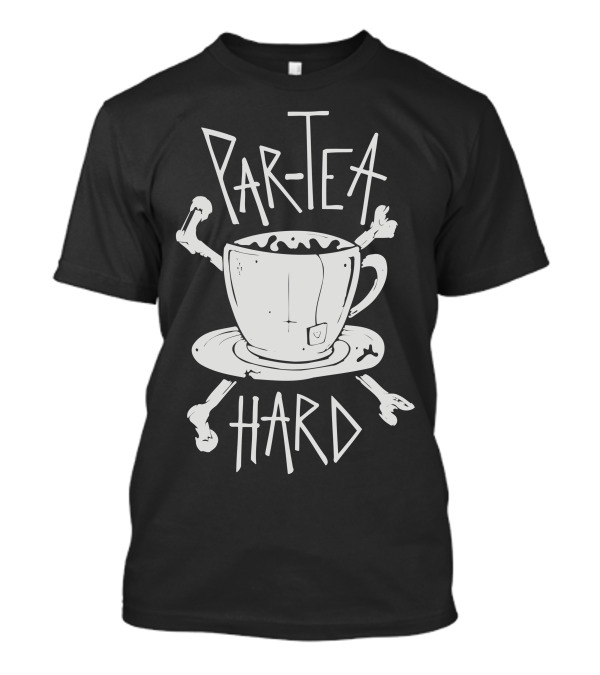 Par Tea Hard Skeleton Bones Cup Saucer T-Shirt
