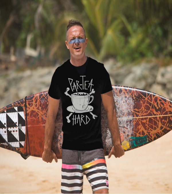 Par Tea Hard Skeleton Bones Cup Saucer T-Shirt