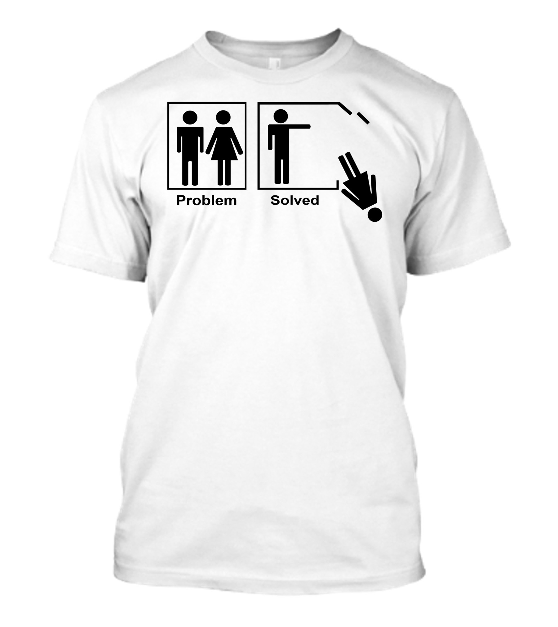 Problem Solved Funny Marriage Humor Iconic Beer Reference Witty T-Shirt