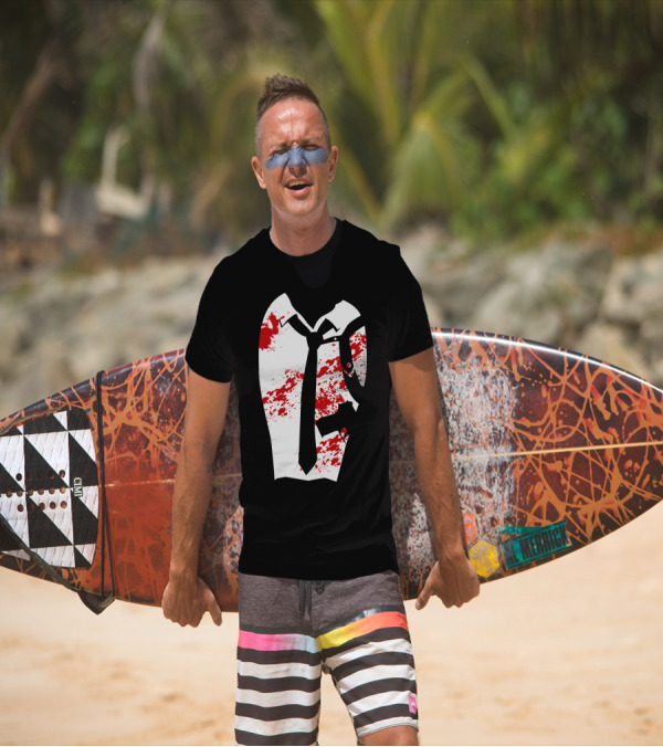 Reservoir Dogs Suit And Tie With Red Blood Splatter T-Shirt