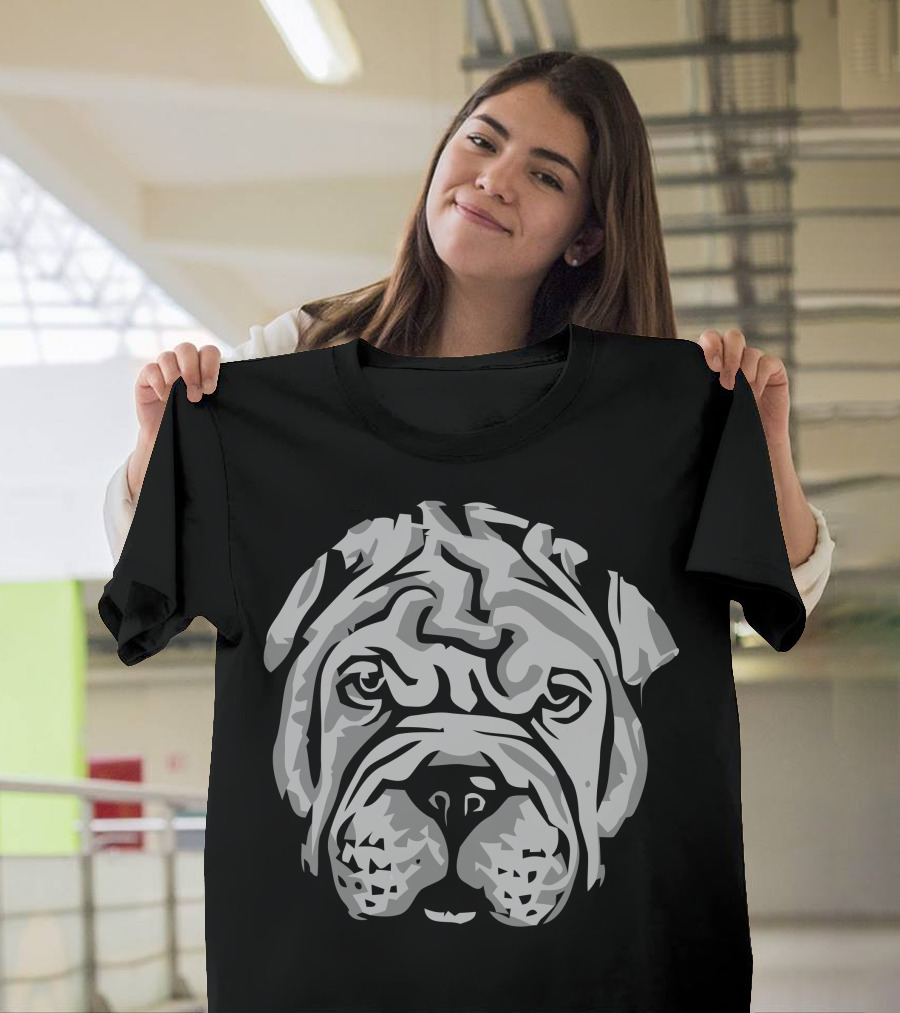 Ask Me About My Shar Pei Dog Face T-Shirt