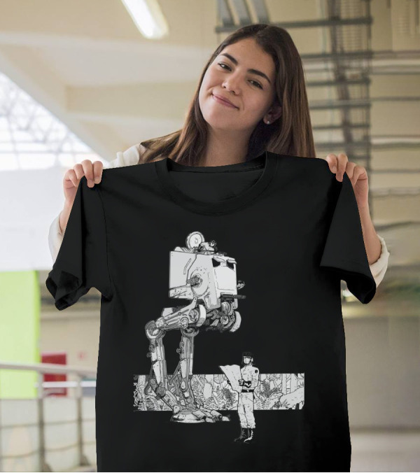 AT-ST Walker With Scout In Forest Setting T-Shirt