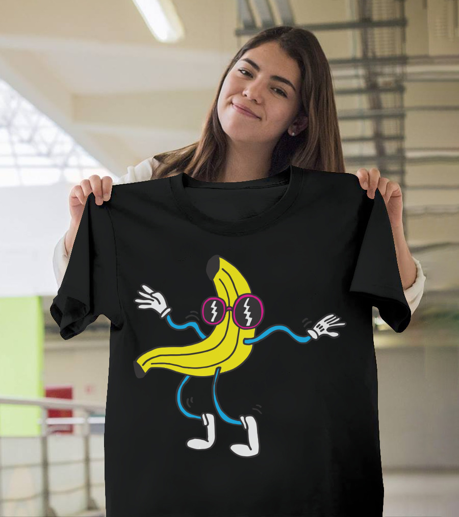 Banana Wobbler Electric Sunglasses Dance T-Shirt