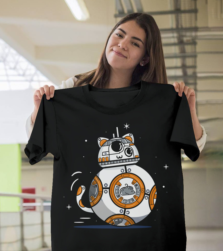 Bb 9 Lives Robot Cat Droid T-Shirt