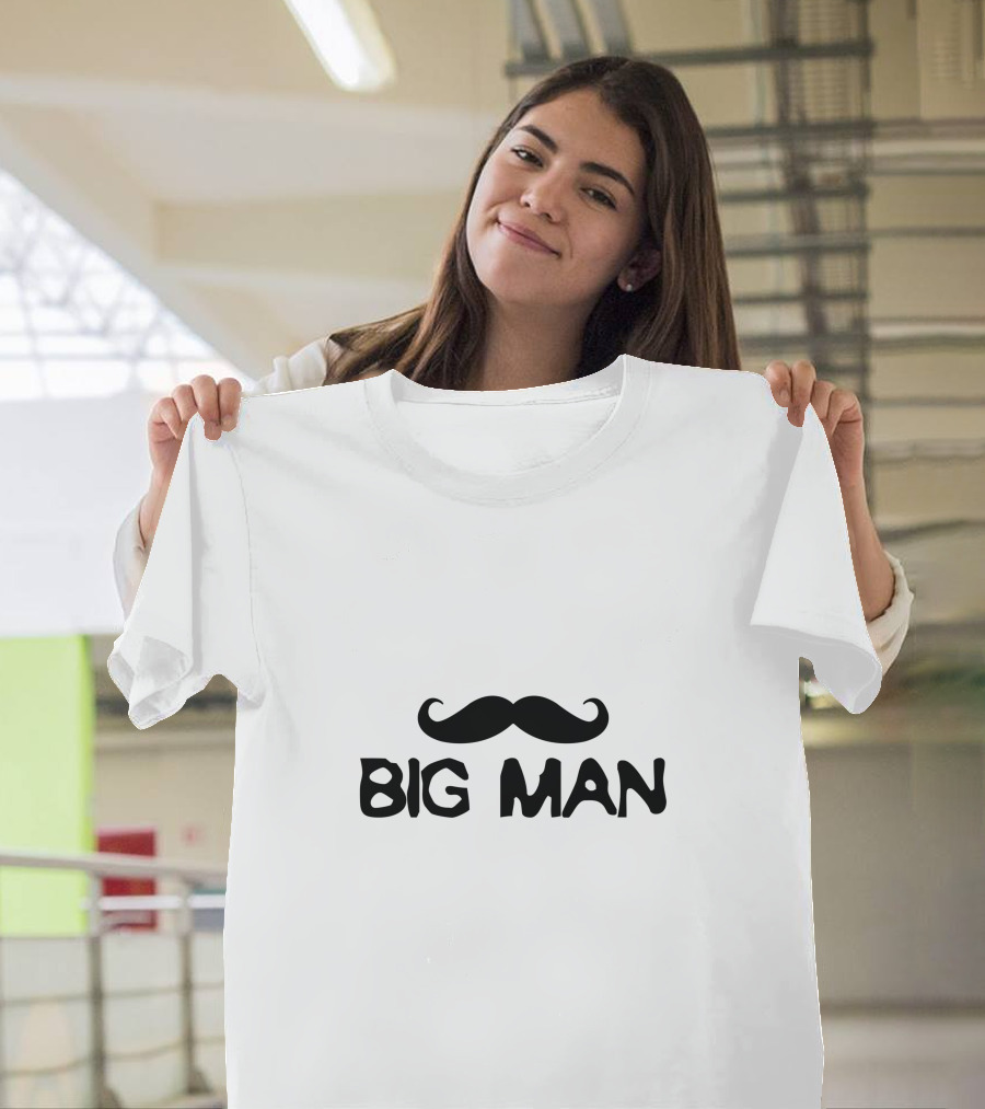Big Man Mustache T-Shirt