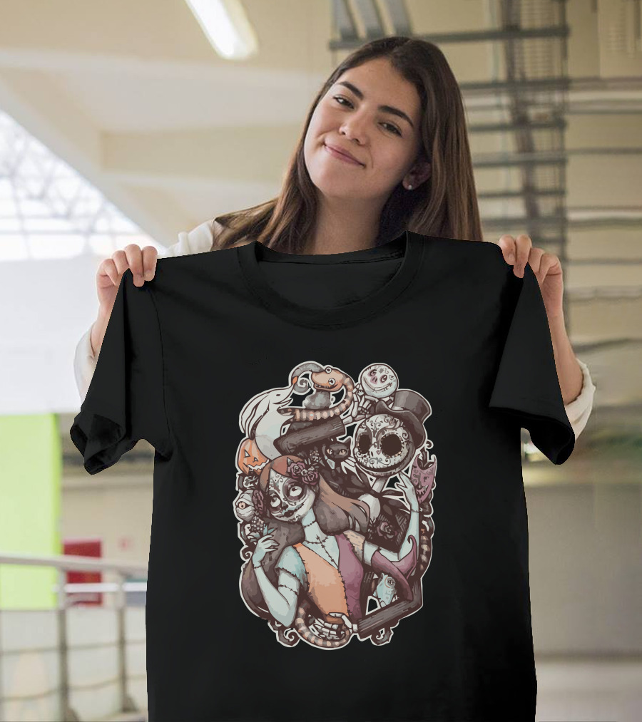Nightmare De Los Muertos Día de los Muertos Mashup T-Shirt